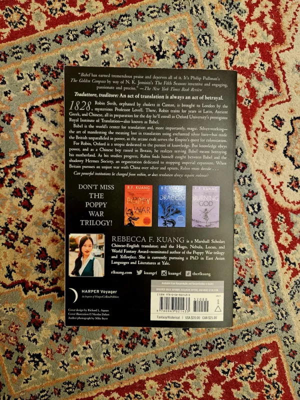 Babel - R.F. Kuang, knyga 3