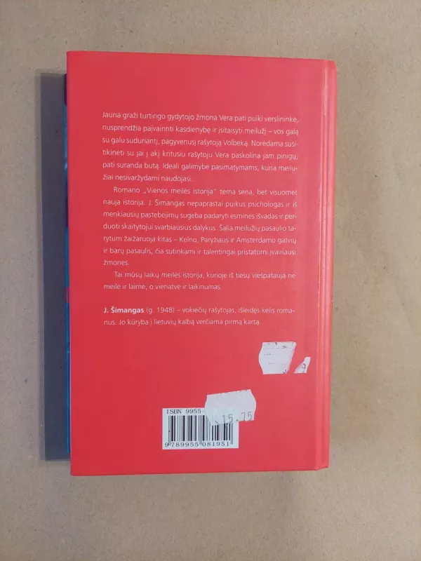 Vienos meilės istorija - Jochen Schimmang, knyga 3