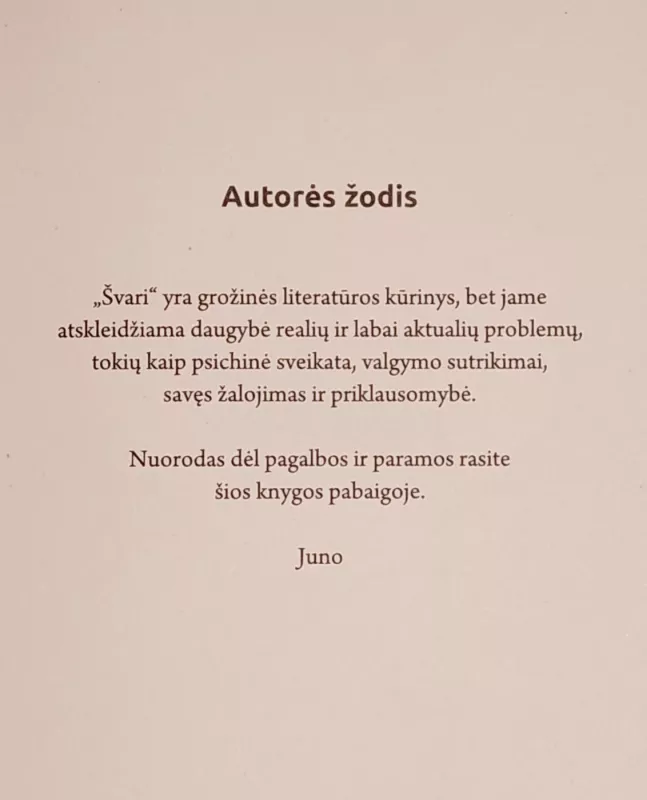 Švari. MelvinvBurgess Heroino skaitytojams - Juno Dawson, knyga 6