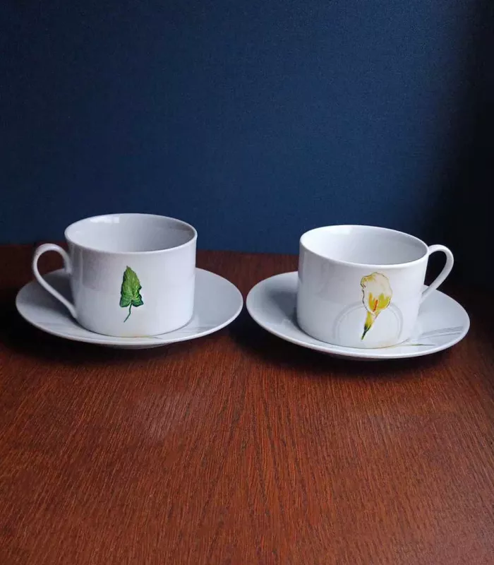 Puodeliai su lėkštute, 250ml, 2vnt. - , namai ir interjeras 3