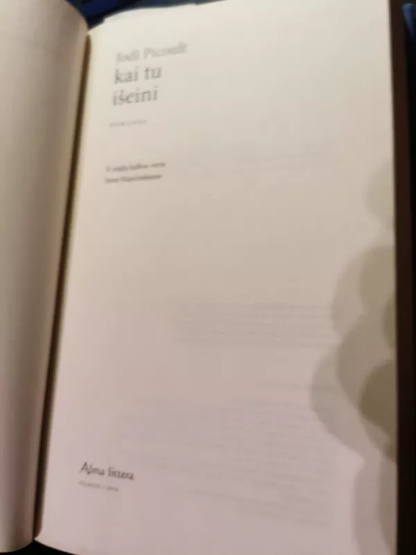 Kai tu išeini - Jodi Picoult, knyga 4