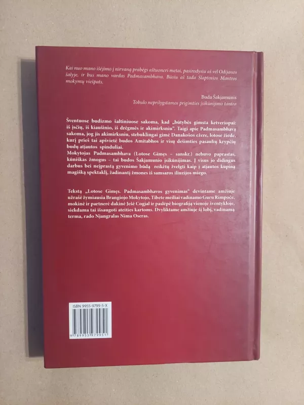 Lotose Gimęs. Padmasambhavos gyvenimas -  Ješė Cogjal, knyga 3