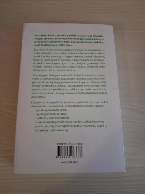 Ketogeninė dieta - Josh Axe, knyga 3