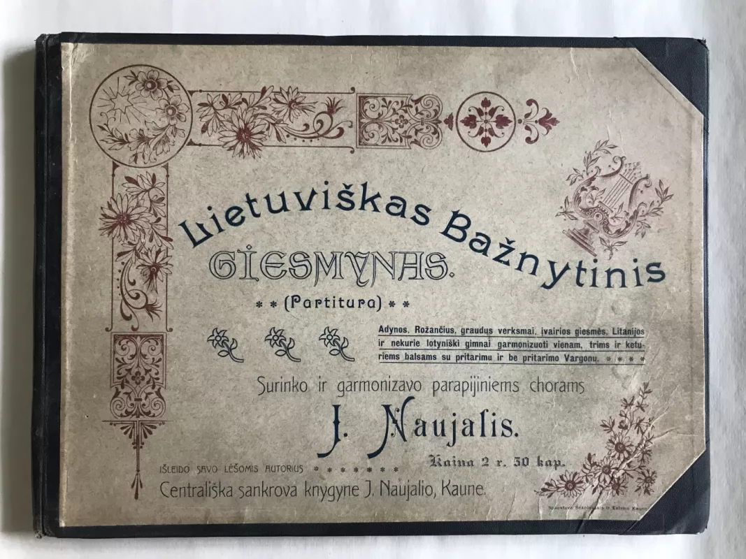 Lietuviškas bažnytinis giesmynas (partitūra) - Juozas Naujalis, knyga 2