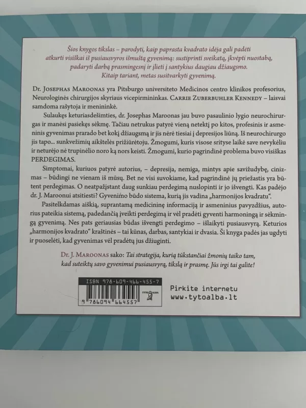 Harmonijos kvadratas - Dr. Joseph Maroon, knyga 3