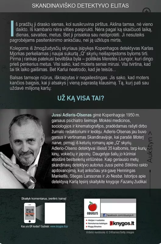 Moteris narve - Adler-Olsen Jussi, knyga 3