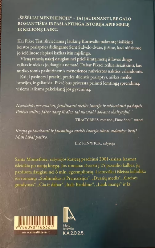 Šešėliai mėnesienoje - Santa Montefiore, knyga 3