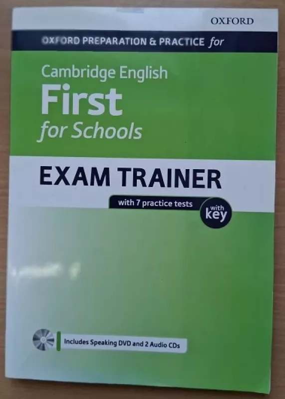 Oxford Preparation and Practice for Cambridge English. First for Schools Exam Trainer Student's Book Pack with Key - author nera, knyga 2
