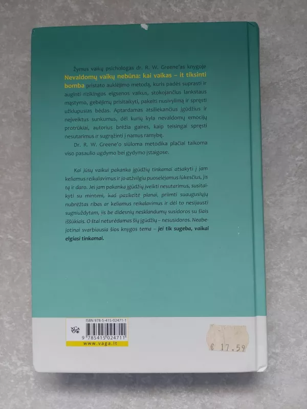 Nevaldomų vaikų nebūna - Ross W. Greene, knyga 3