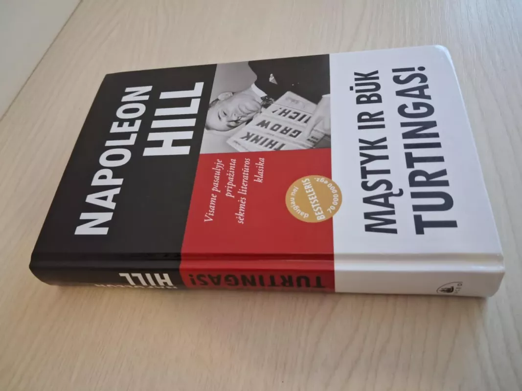 Knyga"Mastyk ir buk turtingas" - Napoleon Hill, knyga 3