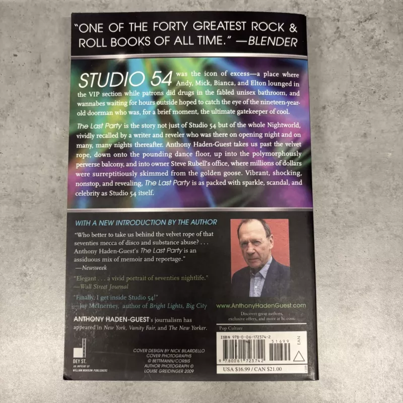The Last Party: Studio 54, Disco, and the Culture of the Night - Anthony Haden-Guest, knyga 4