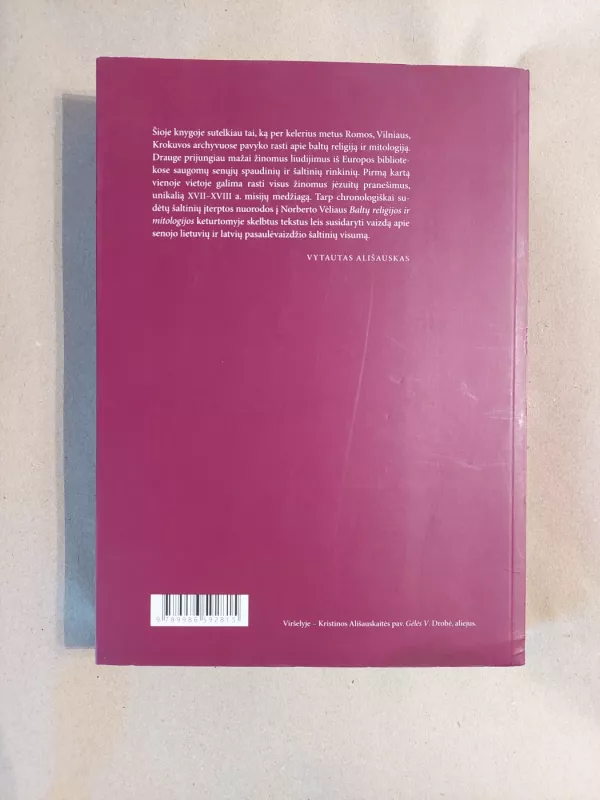 Baltų religijos ir mitologijos reliktai Lietuvos Didžiojoje Kunigaikštystėje (XIV–XVIII a.). Šaltinių rinkinys. - Vytautas Ališauskas, knyga 3