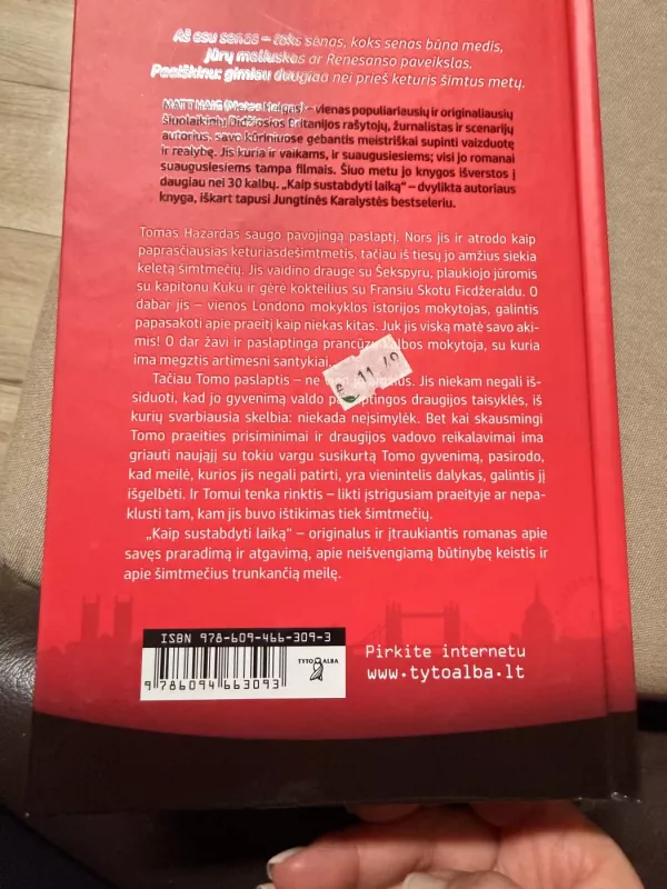 Kaip sustabdyti laiką - Matt Haig, knyga 3