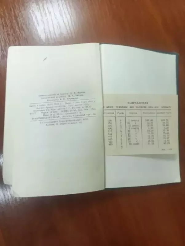 Lentelės geležinkelio kreivių nužymėjimui / tablicy dlja razbivki zheleznodorozhnyh krivyh - gosudarstvennyj institut tehnologicheskie izyskanij i proektirovanie zheleznodorozhnogo transporta MPS SSSR, knyga 5