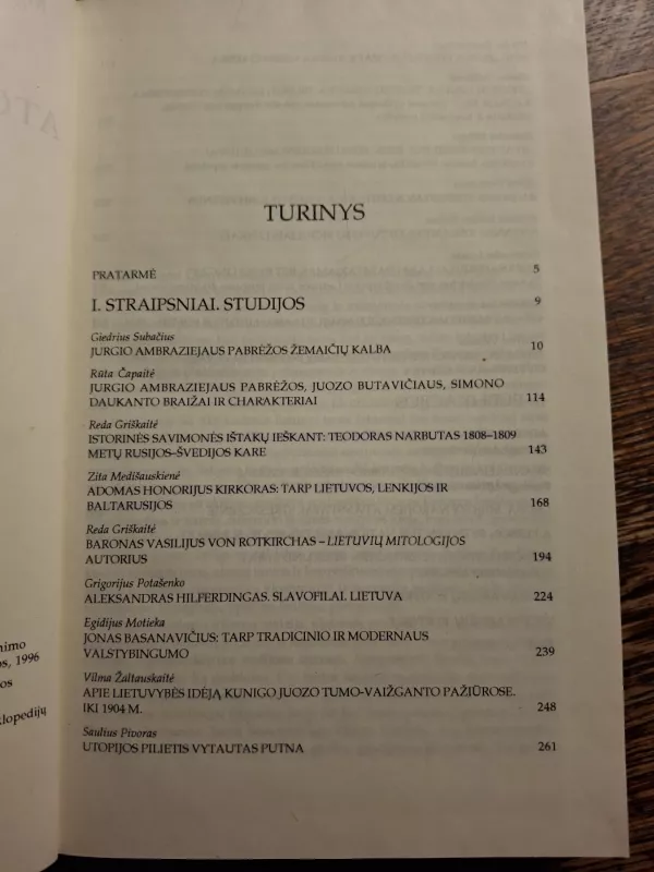 Lietuvių atgimimo istorijos studijos 8 - Autotių kolektyvas, knyga 3