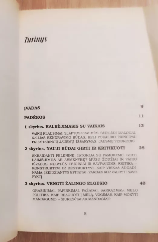 Tarp tėvų ir vaiko - Haim G. Ginott, knyga 3