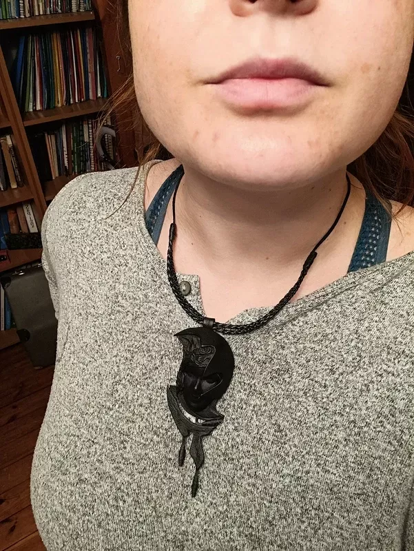 Kaklo papuošalas, odinis - , namai ir interjeras 4