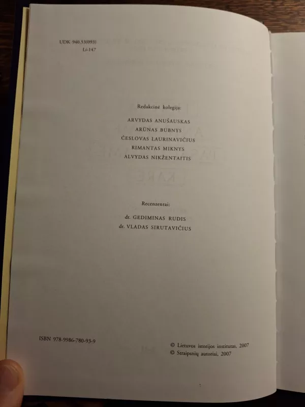 Lietuva Antrajame pasauliniame kare - Arvydas Anušauskas, knyga 5
