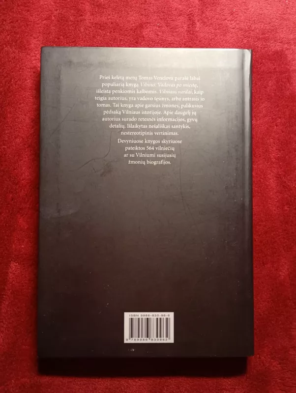 Vilniaus vardai - Tomas Venclova, knyga 3