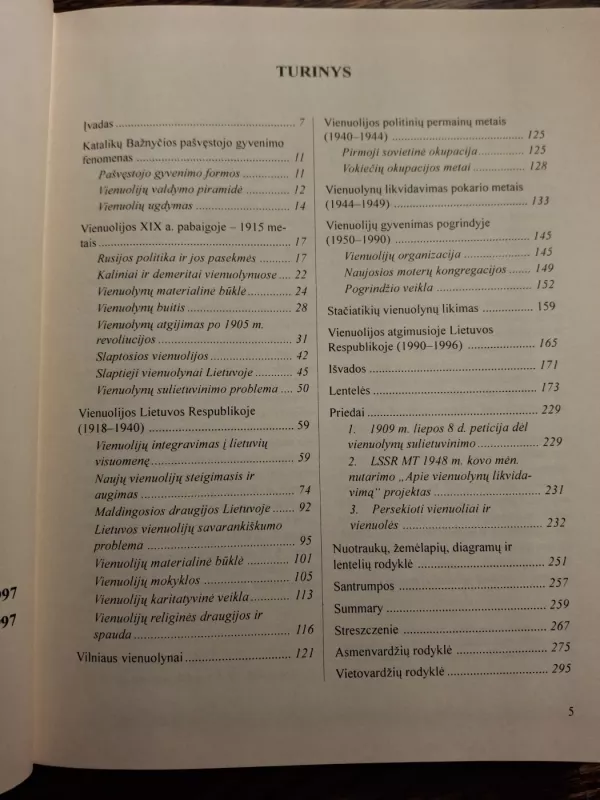Lietuvos vienuolijos: XX a. istorijos bruožai - Regina Laukaitytė, knyga 5