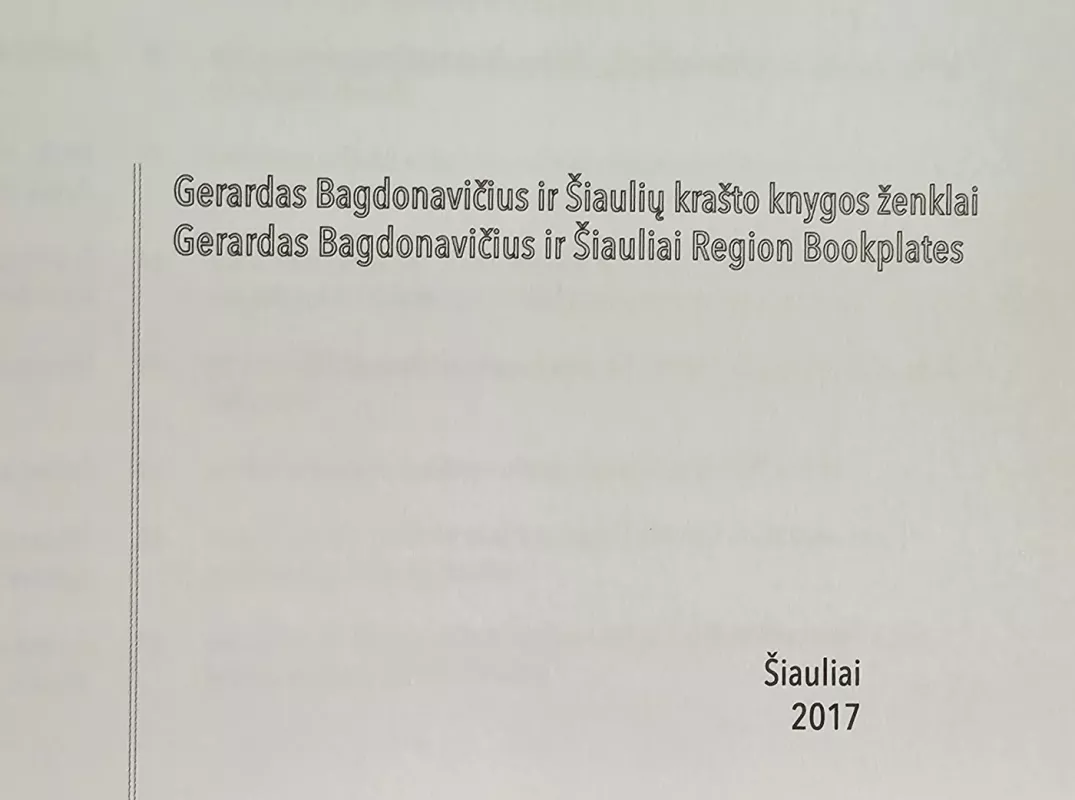 Gerardas Bagdonavičius ir Šiaulių krašto knygos ženklai - Kaktytė, Nekrašius, knyga 4