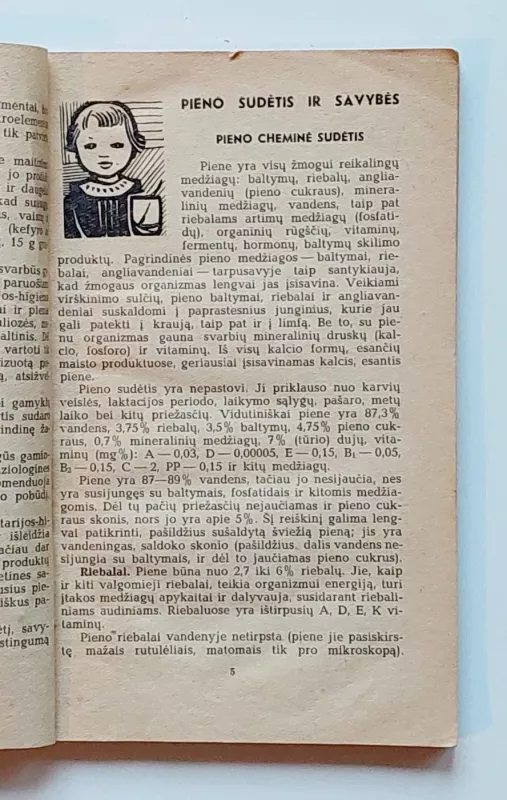 Pienas ir pieniškas maistas - Juozas Bernatonis, Konstancija  Brundzienė, knyga 5