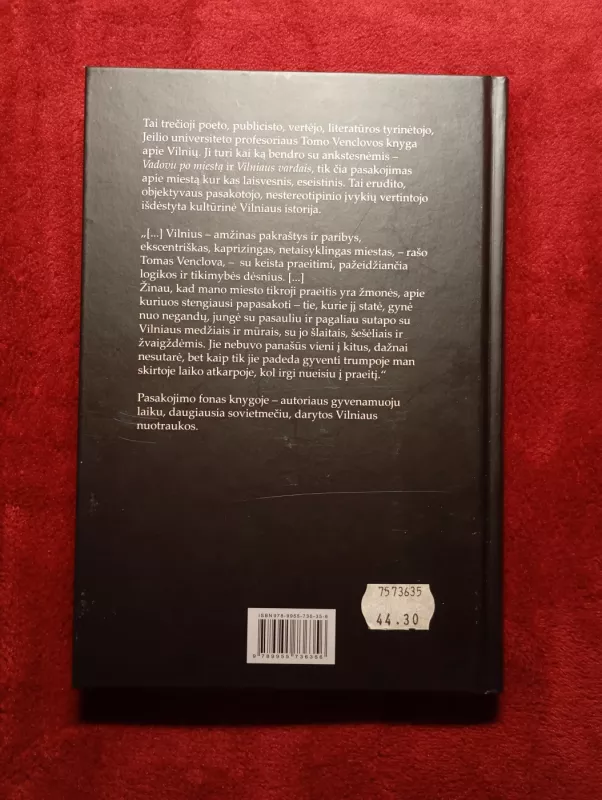 Vilnius: asmeninė istorija - Tomas Venclova, knyga 3