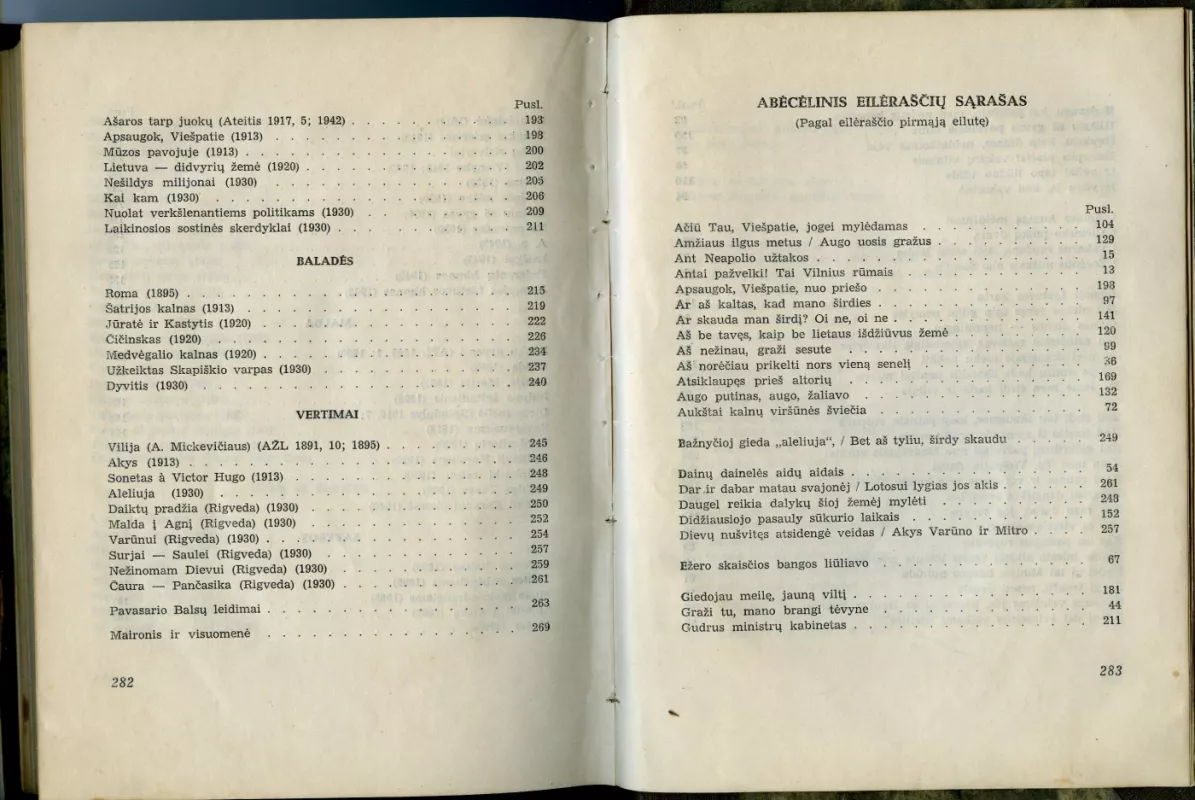 Pavasario balsai -  Maironis, knyga 5