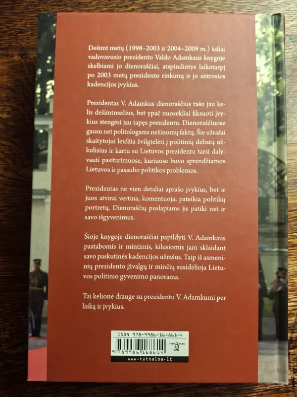 Paskutinė kadencija - Valdas Adamkus, knyga 5