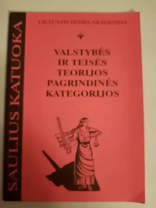 Valstybės ir teisės teorijos pagrindinės kategorijos - Saulius Katuoka, knyga 2