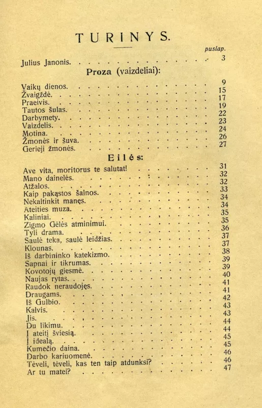 Janonio raštai - Julius Janonis Vaidilos Ainis, knyga 3