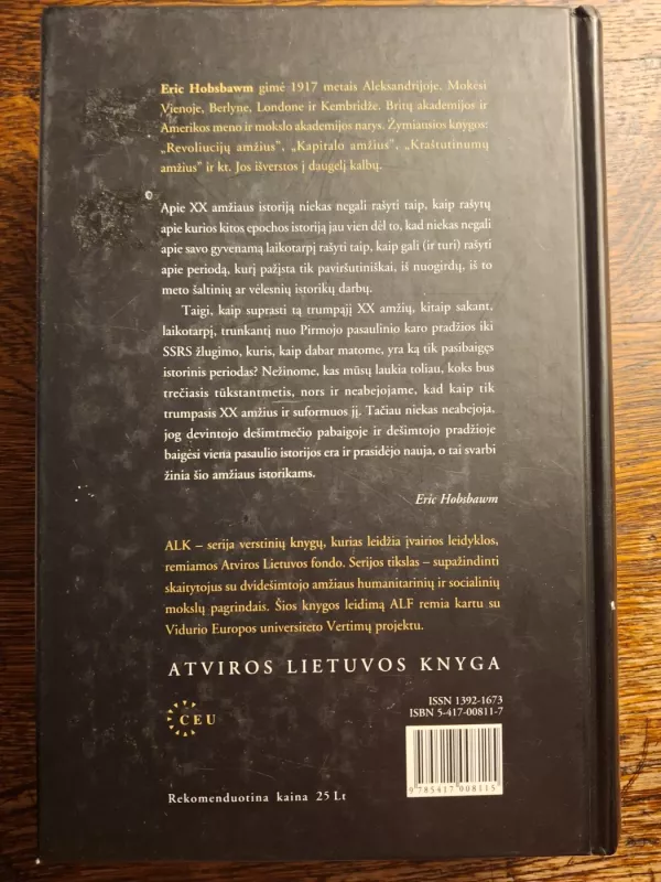 Kraštutinumų amžius: trumpasis XX amžius (1914-1991) - Eric Hobsbawm, knyga 3