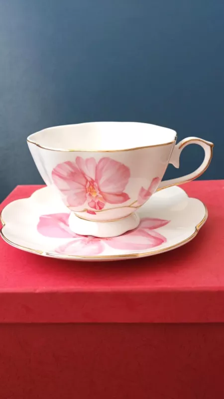 Puodelis su lėkštute, 250ml - , namai ir interjeras 4