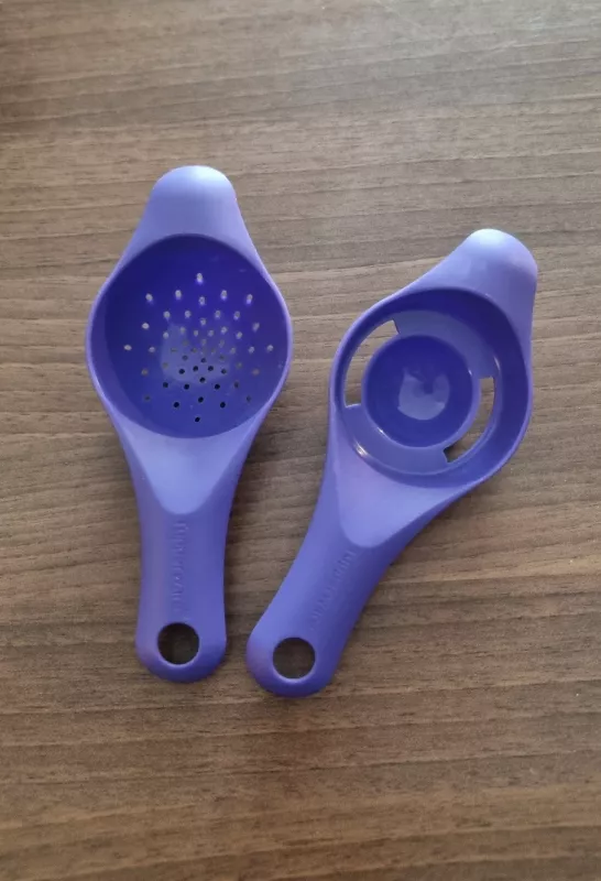 Tupperware. Mažas sietelis ir kiaušinio trynio-baltymo atskyrėjas. - , namai ir interjeras 6