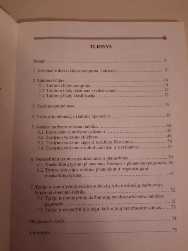 Kriminalistikos taktika - Ryšardas Burda, knyga 6
