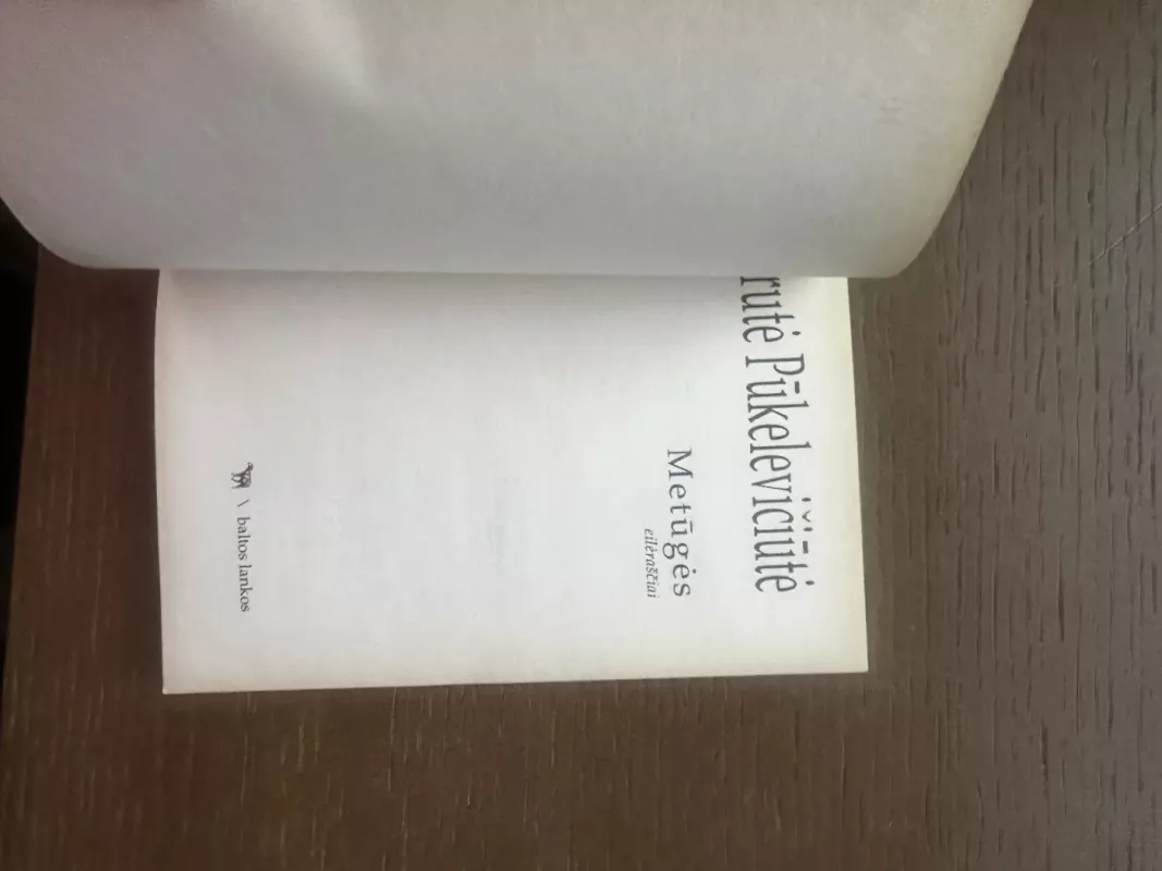 Eilėraščių rinkinys „METŪGĖS“ - Birutė Pūkelevičiūtė, knyga 4