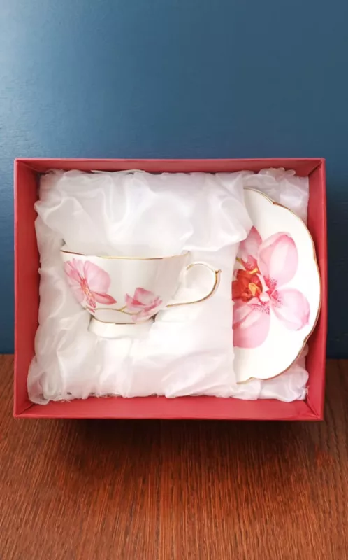 Puodelis su lėkštute, 250ml - , namai ir interjeras 3