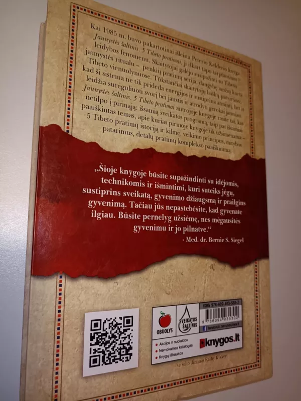 jaunystės šaltinis 5 tibeto pratimai 2 knyga - Peter Kelder, knyga 3