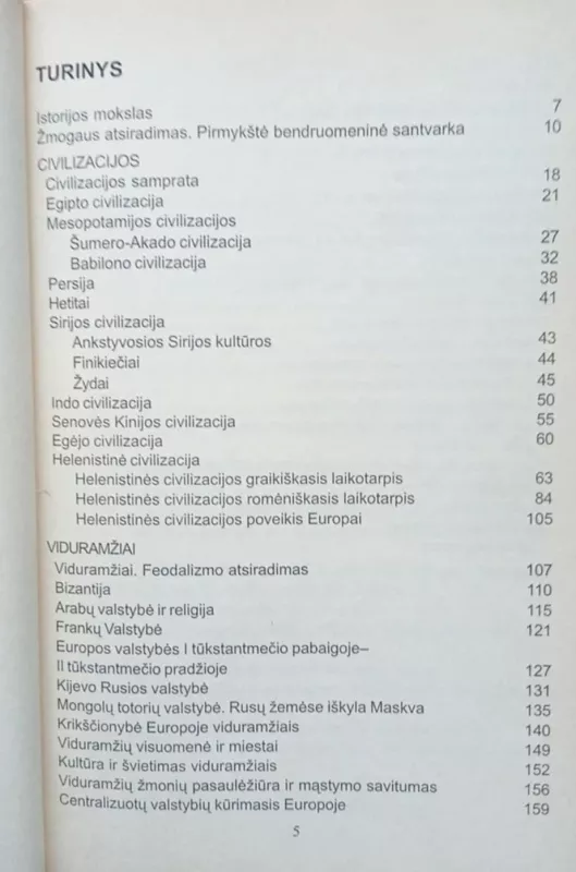 Visuotinės istorijos iki 1 pasaulinio karo konspektas - Aušrelė Cibienė, knyga 5