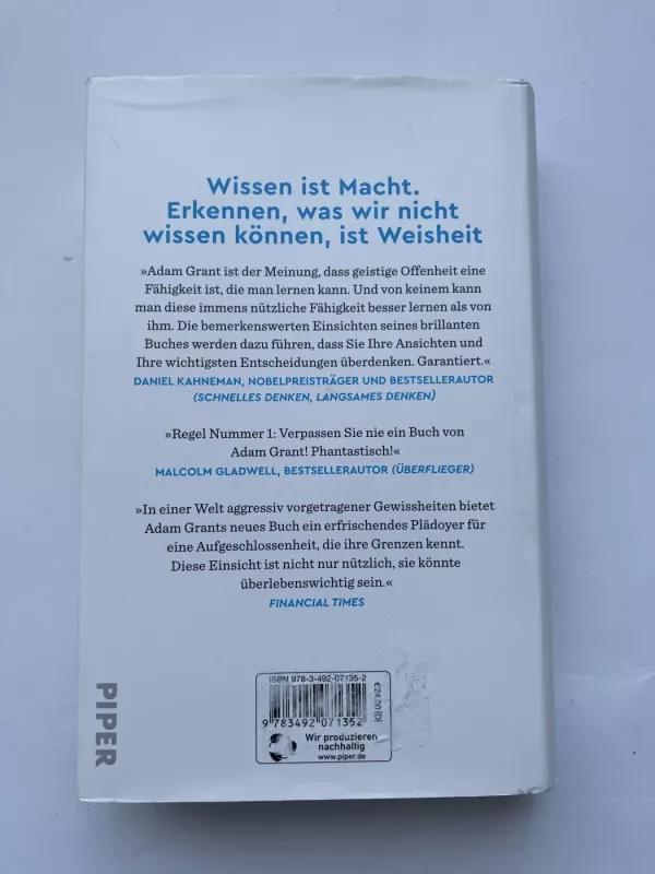 Think Again - Adam Grant, knyga 3