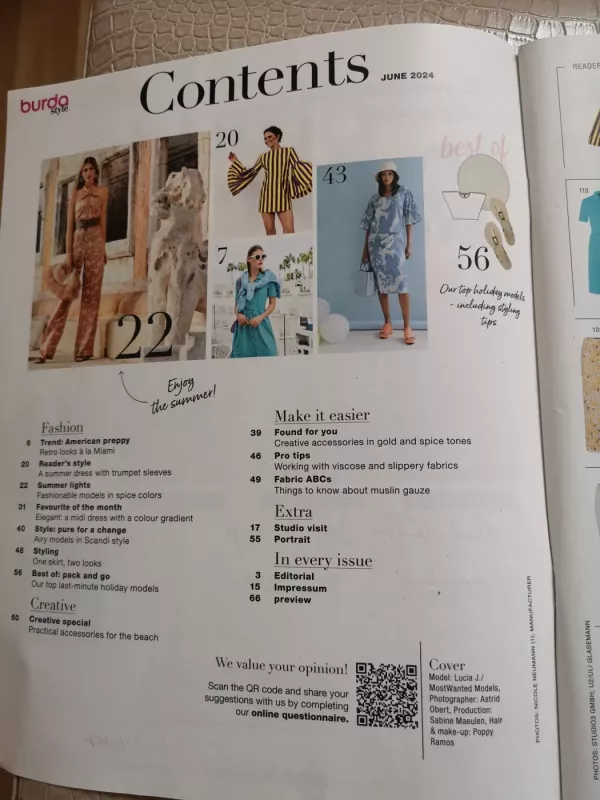 Burda 2024/06 style - Burda, knyga 4