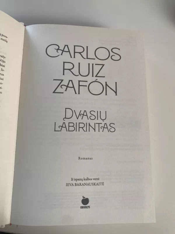 Dvasių labirintas - Carlos Ruiz Zafon, knyga 3