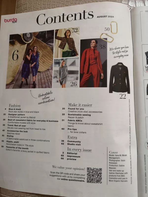 Burda 2024/08 style - Burda, knyga 5