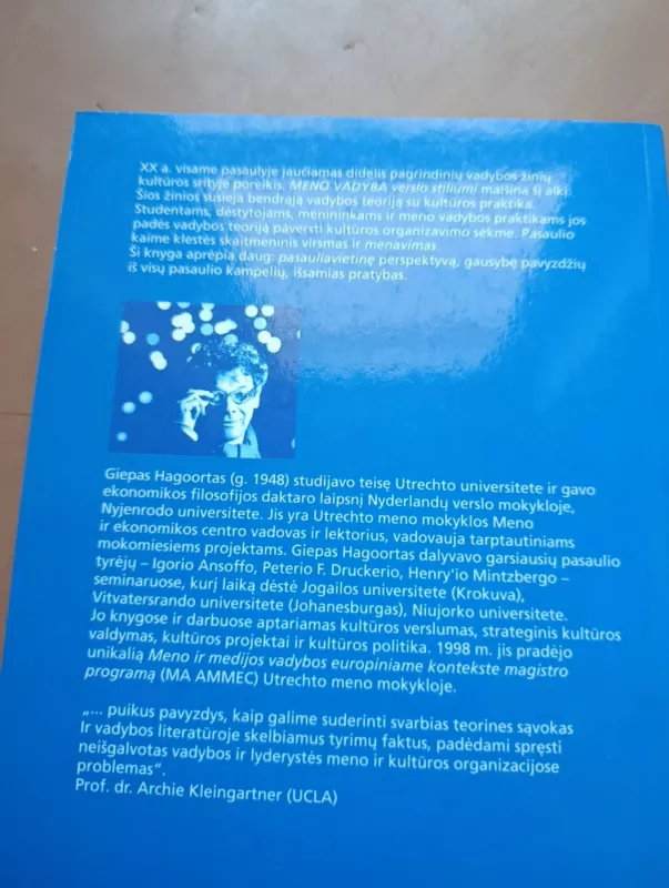 Meno vadyba verslo stiliumi - Giep Hagoort, knyga 4