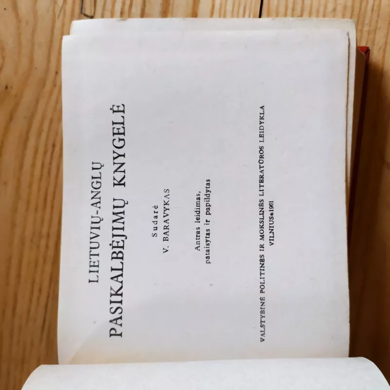 Lietuvių-anglų pasikalbėjimų knygelė - V. Baravykas, B.  Piesarskas, knyga 3