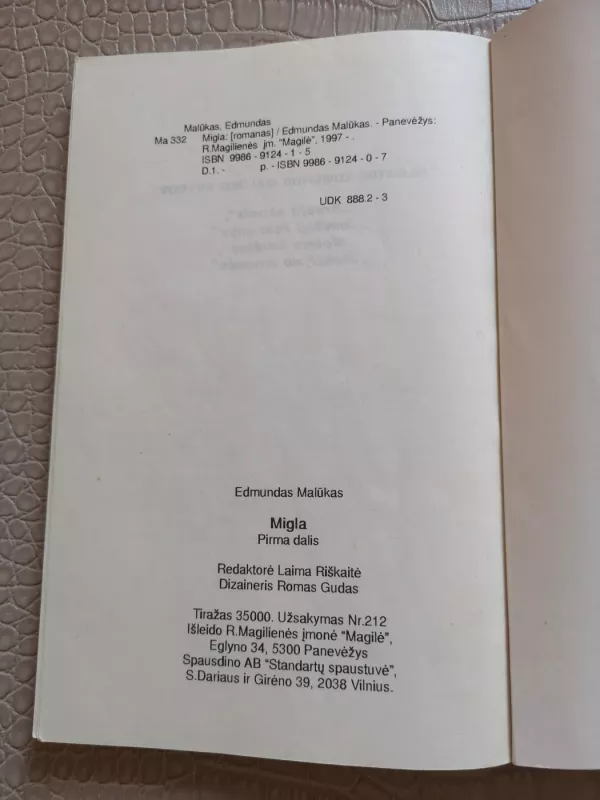 Migla (I dalis) - Edmundas Malūkas, knyga 4