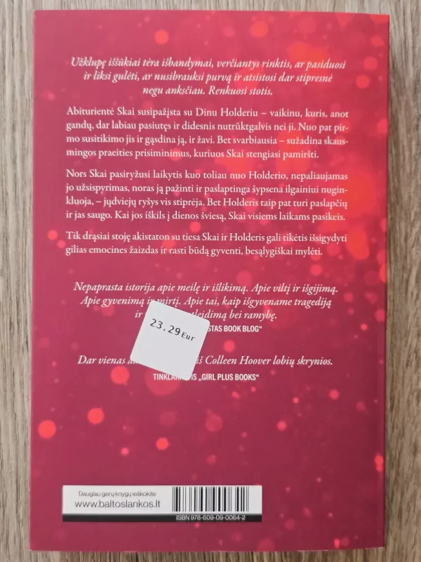 Netekę Vilties - Colleen Hoover, knyga 3