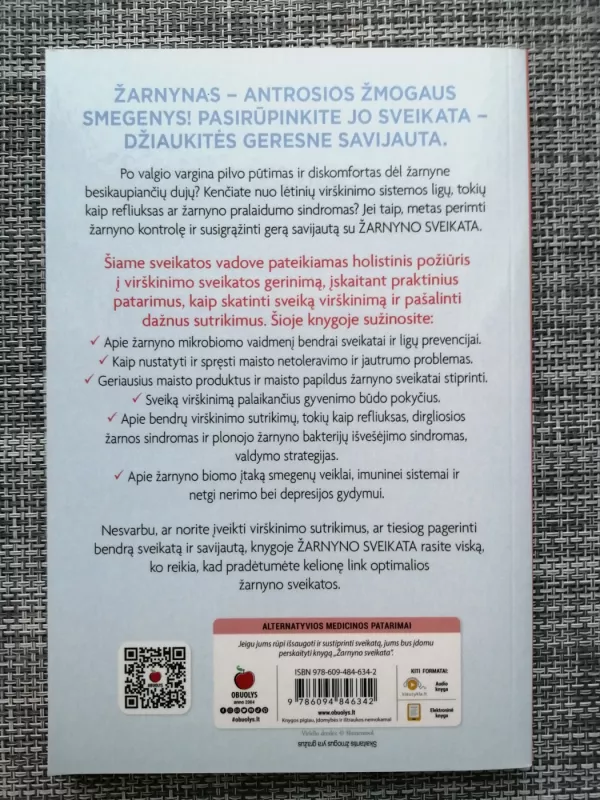 ŽARNYNO SVEIKATA: kaip pagerinti virškinimą ir kokių gyvybiškai svarbių klaidų nedaryti – holistinis požiūris į virškinimo gerinimą + praktiniai patarimai - Dainora Krasavičiūtė, knyga 3