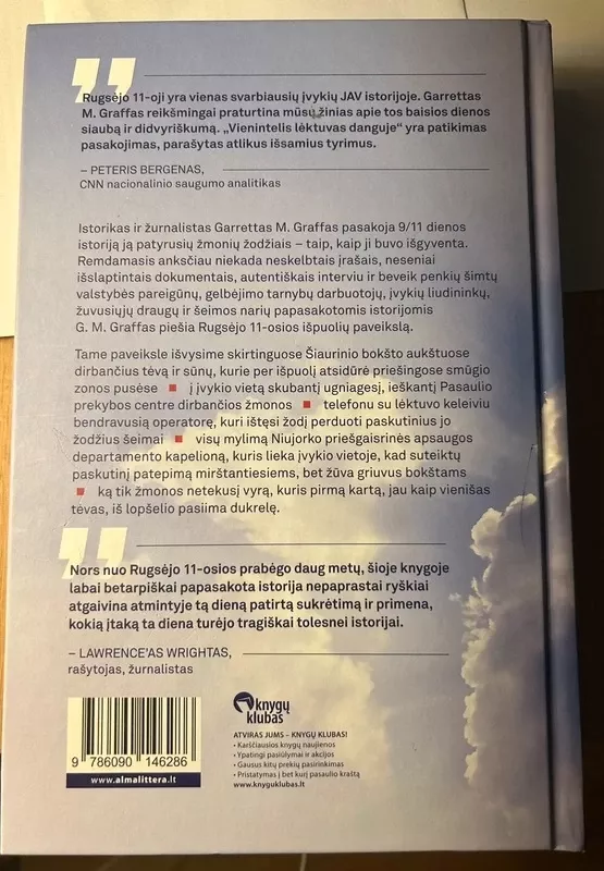 Vienintelis lėktuvas danguje: 9/11 diena, kai sustojo pasaulis - Garrett M. Graff, knyga 3