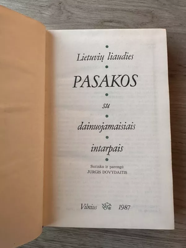 Pasakos su dainuojamaisiais intarpais - Jurgis Dovydaitis, knyga 4